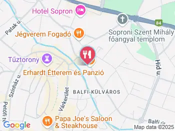 Erhardt Pékség Sopron a térképen