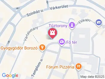 Fabricius-Ház Sopron a térképen