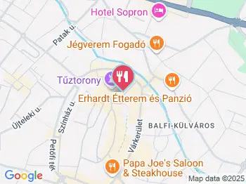 Fogas Étterem Sopron a térképen