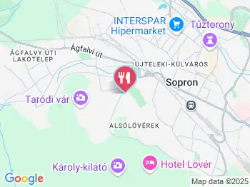 Füzi Panzió & Étterem Sopron a térképen