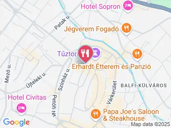 Gambrinus Ház Sopron a térképen