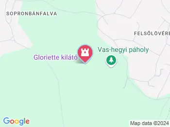 Soproni Gloriette-kilátó Sopron a térképen