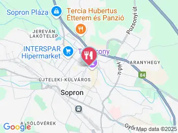 Graben Étterem Sopron a térképen