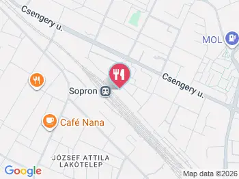 Gysev expresszo Sopron a térképen