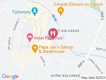 Hanyvári Pincészet Sopron a térképen