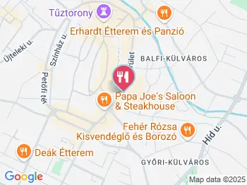 Harrer Cukrászda Sopron a térképen