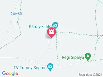 Hédl András-mellszobor Sopron a térképen