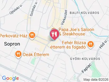 Henry's Burger & Beer Sopron a térképen