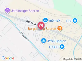 Hoffer Cukrászműhely Sopron a térképen