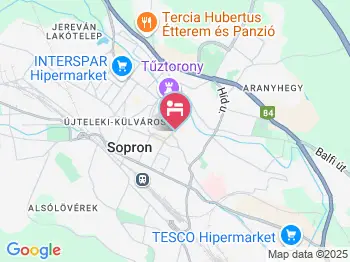Pannonia Hotel Sopron a térképen