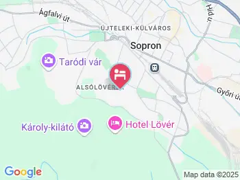 Hotel Panoráma Sopron a térképen