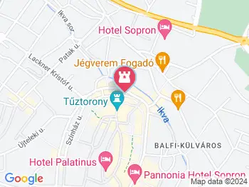 Hűségpark Sopron a térképen