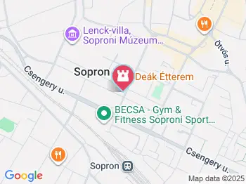 I. Világháborús emlékmű Sopron a térképen