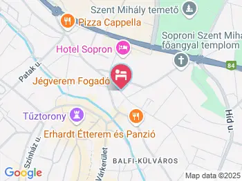 Jégverem Fogadó Sopron a térképen