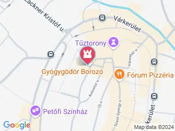 Kossow-ház Sopron a térképen