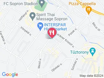 Kovászüzem Sopron a térképen