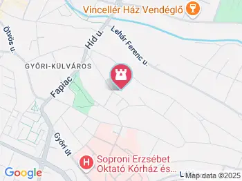 Kuruc-dombi egykori szélmalom Sopron a térképen