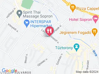 Lipóti Pékség - Lackner Kristóf utca Sopron a térképen