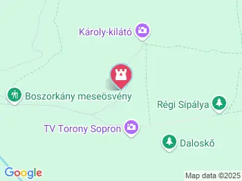 Lővér Kalandpark Sopron a térképen