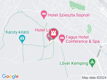 Lővérek kincsei tanösvény Sopron a térképen