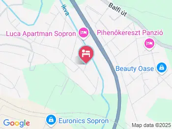 Luca Apartman Sopron a térképen