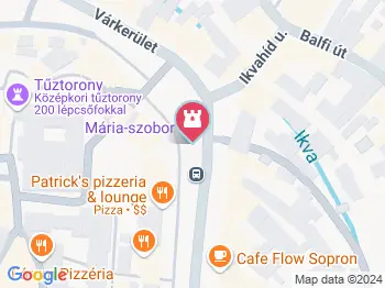 Mária-szobor Sopron a térképen