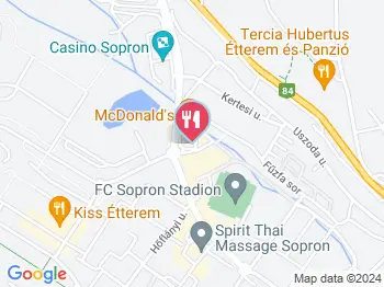 McDonald's Sopron a térképen