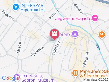 Munkás szobor Sopron a térképen