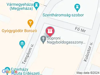 Nagyboldogasszony-templom Sopron a térképen