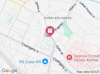 Nepomuki Szent János szobor Sopron a térképen