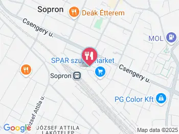 Niki Pékség Sopron a térképen