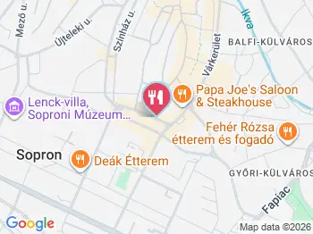 Ottimo Burger & Kebab Bár Sopron a térképen
