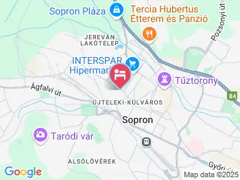 Pálma Panzió Sopron a térképen