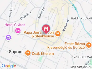 Panino La Cornerra Sopron a térképen