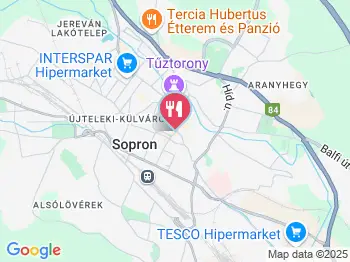 Papa Joe Saloon & Steak House Sopron a térképen