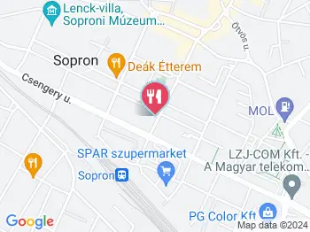 Peresztegi Pékség - Deák tér Sopron a térképen