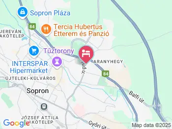 Pólus Panzió Sopron a térképen