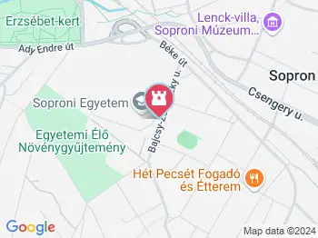 Soproni Botanikus Kert Sopron a térképen