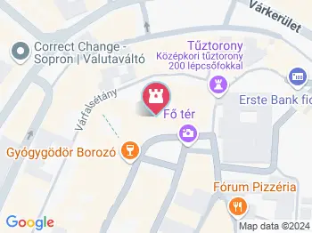 Soproni Múzeumnegyed Sopron a térképen