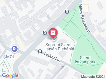 Soproni Szent István Római Katolikus Plébánia Sopron a térképen