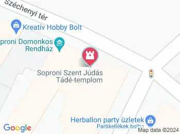 Soproni Szent Júdás Tádé-templom Sopron a térképen