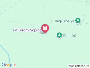 Soproni TV-torony Sopron a térképen