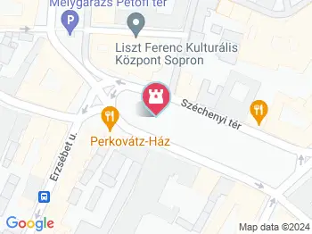 Széchenyi István szobra Sopron a térképen