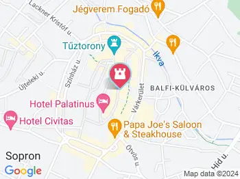 Szent György templom Sopron a térképen