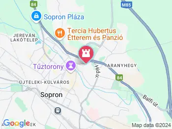 Szent Jakab-kápolna Sopron a térképen