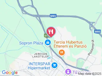 Tercia Hubertus étterem Sopron a térképen