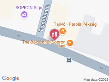 The Box Donut Sopron a térképen