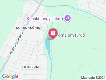 Tómalom Fürdő Sopron a térképen