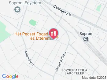 Vadászkürt Étterem Sopron a térképen