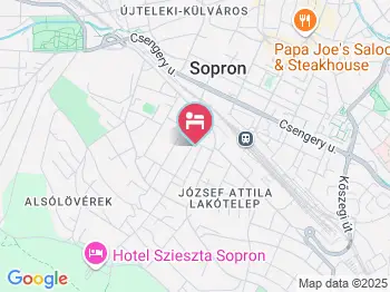 Vadászkürt Panzió Sopron a térképen